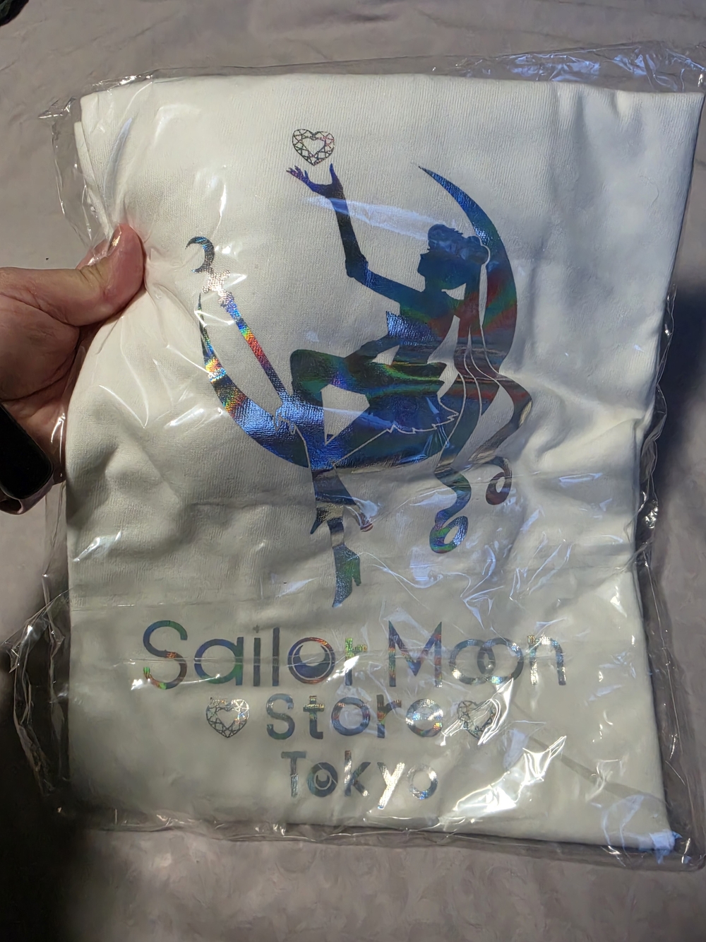 Sailor Moon Store Tokyo Holographic White Tee Xl - Picture 4 of 7